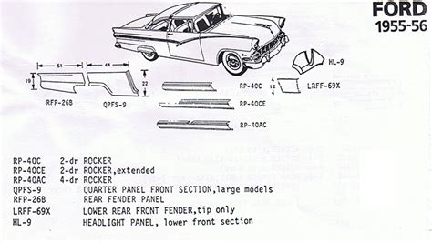 ford falcon sheet metal parts|1955 56 ford sheet metal.